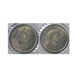 PADMAVATHI ENTERPRISES - INDIAN ONE RUPEE - HAT NEHRU AND WITHOUT HAT NEHRU COINS - SET OF TWO CONS