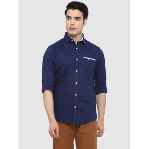 liferoads - Blue 100% Cotton Regular Fit Men's Casual Shirt ( Pack of 1 ) - None