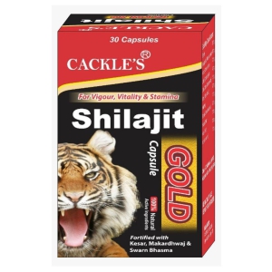 Cackle's 100% Herbal Shilajit Gold(30x3=90) Capsule 90 no.s