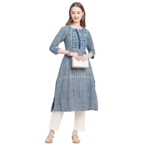 neeli-lakir-mirror-work-indigo-pure-work-cotton-kurta