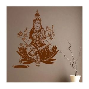 Decor Villa Maa Laxmi Ji PVC Wall Stickers