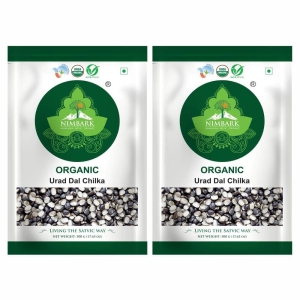 Nimbark Organic Black Urad Dal Split | Healthy & Wholesome Organic Pulses | Rich in Fibre, High Protein, Low Calories, No Preservatives | 500gm (Pack of 2)