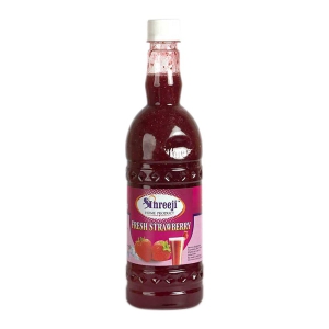 Shreeji Fresh Strawberry Syrup Mix With Milk For Making Juice 750 ml