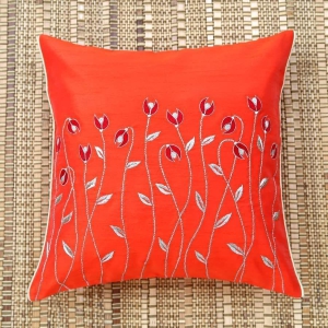 ans-orange-waving-flowers-emb-cushion-cover-with-gold-piping-at-sides