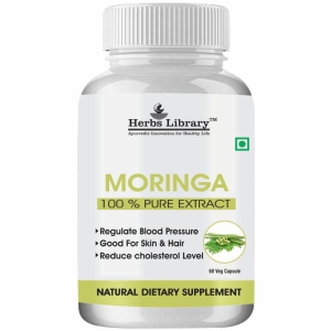 Herbs Library Moringa Extract helps in maintaing Metabolism & Digestion, 60 Capsules (Pack of 1)