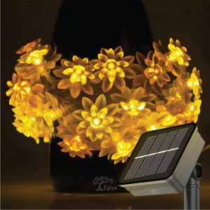 Solar Flower String Lights