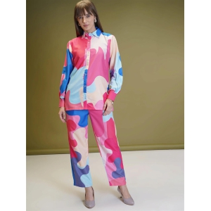 Beautiful and Simple Multicolor Co-ord set for Women-L-40