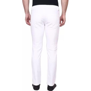 Men Regular Mid Rise White Jeans