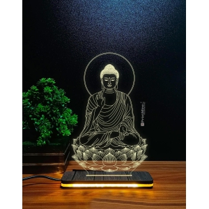 Gautam Buddha cutout 3D Illusion Lamp