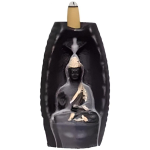 khushi-enterprises-tower-sitting-resin-buddha-idol-13-x-6-cms-pack-of-1