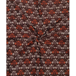 2.5m Coffee Sambalpuri Handwoven Single Ikat Shirting Materials