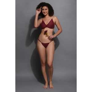 JOMFERRY BIJLI MAROON LINGERIES SET NON-PADDED-38