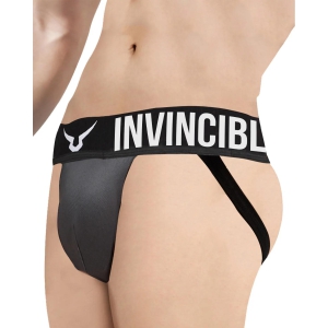 Invincible Men’s Premium Open Back Supporter/Jockstrap-Dark Grey / XL