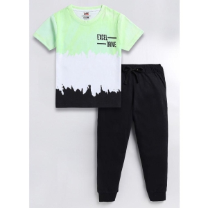SmartRAHO - Multicolor Cotton Boys T-Shirt & Trackpants ( Pack of 1 ) - None