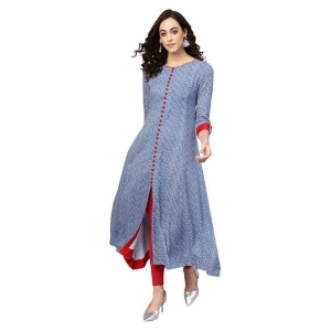 yash-gallery-blue-rayon-womens-front-slit-kurti-pack-of-1-xs