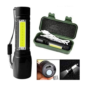 Small Sun 500 Meter 4 Mode Zoomable Waterproof Torchlight LED 10W Flashlight Torch Outdoor Search Light - Black