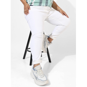 Mid-Rise Slim-Fit Denim Jeans White 42