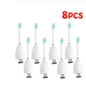 Oral Hygiene Accessories Electric Toothbrush Head Soft Hair-White / 8PCS