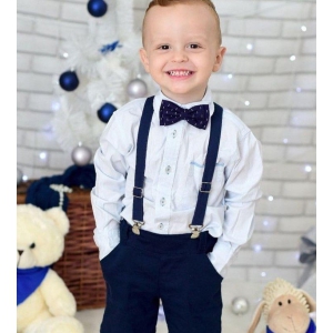 Children Boys Gentleman Clothing Sets Formal for Kids Boys Bowtie Long Sleeve Shirts+Suspender Pants Spring Autumn Casual Suits-2_3_Year