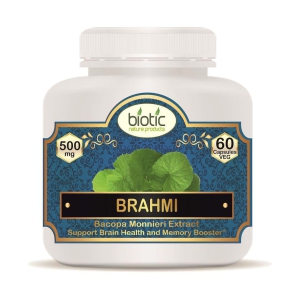 Biotic Brahmi Capsules ( Bacopa Monnieri Extract ) 500mg Capsule 60 no.s