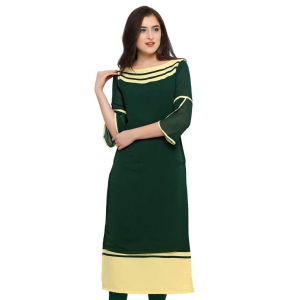 SHOPPING QUEEN Women Georgette Straight Kurta (A090_Green_XXXX-Large)