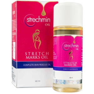 STRECHMIN Stretch Marks Oil for Women to Reduce Stretch Marks & Scars , Pack of 1 (60 ml)