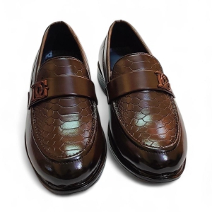 Styled Feet Brown slip-on loafers-7