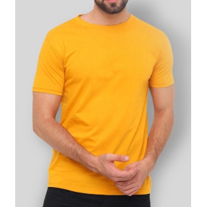 SKYRISE - Yellow Cotton Slim Fit Mens T-Shirt ( Pack of 1 ) - None