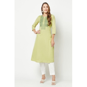 green-embroidered-straight-kurta