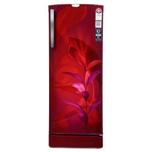 Godrej 210 L 5 Star Inverter With Jumbo Vegetable Tray Direct Cool Single Door Refrigerator (RD EDGEPRO 225E 53 TAI MN WN, Marine Wine)