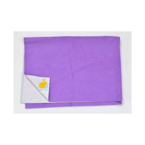 tinyrabbit Purple Laminated Waterproof Sheet ( 70 cm × 100 cm - 1 pcs ) - Medium - upto 120 cm length