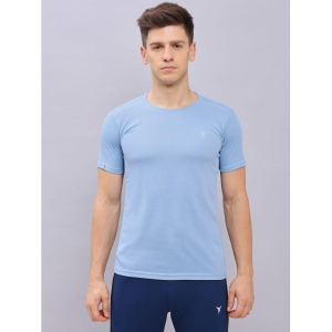 Technosport Blue Polyester Slim Fit Men's Sports T-Shirt ( Pack of 1 ) - None