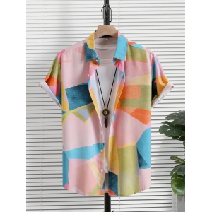 Multi Color Printed Casual Wear Shirt For Men-XL-42