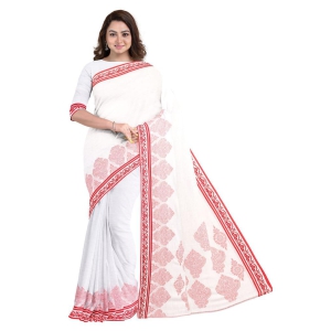 Tangail Cotton Saree With Tassel