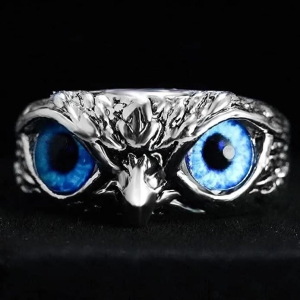 Lucky 3D Owl Ring (Adjustable Size) (Pack of 2)