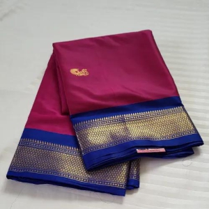 Soft Silk Kanchi Style Pink Saree