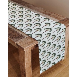 Green Palm Table Runner (13in x 58in or 13in x 72in)
