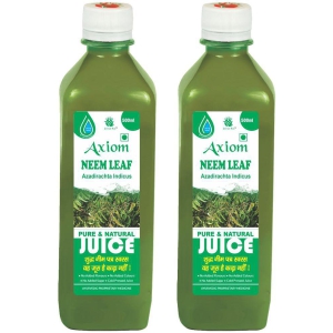 Axiom Neem Juice 500 ml (Pack of 2)|100% Natural WHO-GLP,GMP,ISO Certified Product