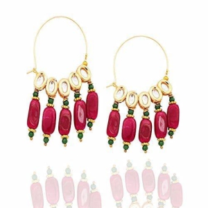 Abhaah kundan minakari handmade earrings for women and girls