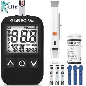 k-life-gluneo-lite-fully-automatic-blood-glucose-sugar-testing-machine-with-50-strips-black