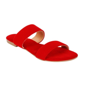 STYLZREPUBLIC Womens Stylish Velvet Flat