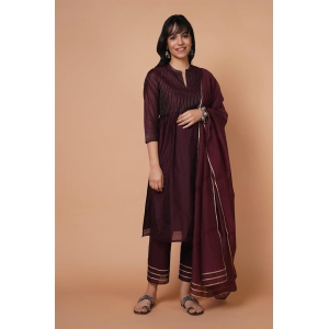 Wine Love Chanderi Kurta Set of 3