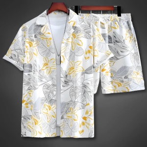 Beach Party Co-ord Set For Men-S - 36 / White