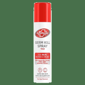 Lifebuoy Germ Protection Spray Total - Kills 99.9% Bacteria & Viruses, 85 Ml