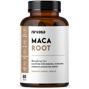 Nirvasa Maca Root Tablet, for Performance, Vigour & Vitality, enriched with Maca Root Extract, Vegeterian Tablet, 1B (1 x 60 Tablets)