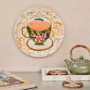 Olive Cup Wall Plate-Small: 19 Cm