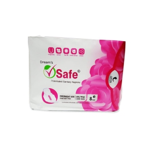 Vsafe Anion Sanitary Pads- 08 Pieces | XL