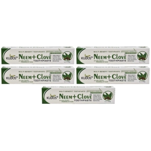 Kudos Ayurveda Neem + Clove Toothpaste (100gm, Pack of 5)