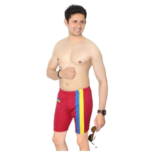 Goodluck Maroon Cotton Lycra Jammer - 34