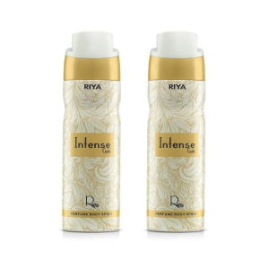 Riya Intense Gold Body Spray Deodorant For Mens Pack Of 2 200 Ml Each